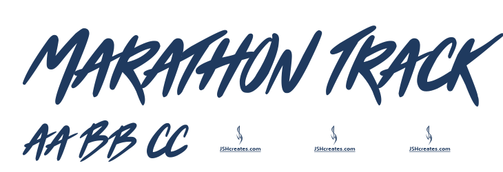 Marathon Track Font Preview
