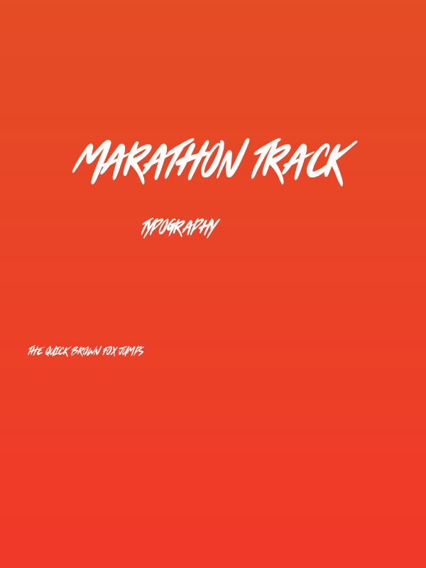 Marathon Track Poster