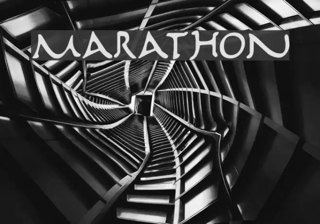 Marathon Font examples