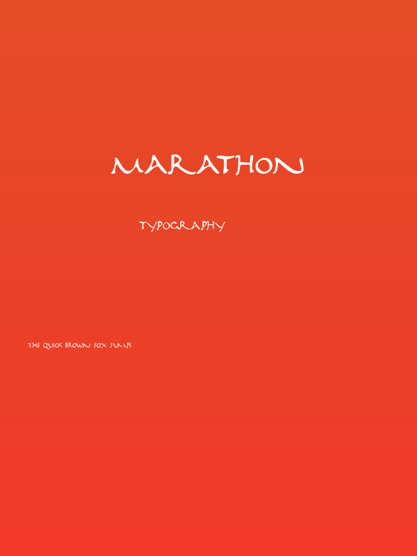 Marathon Poster