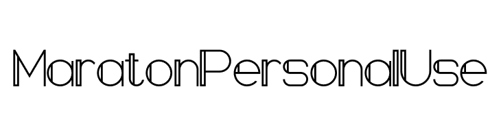 Maraton Personal Use  フリーフォントのダウンロード