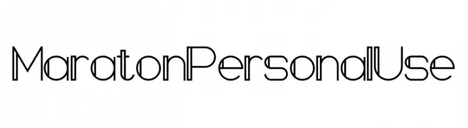 Maraton Personal Use  font caratteri gratis