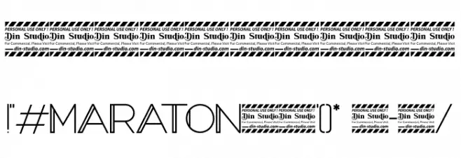 Maraton Personal Use Font OTHER CHARS