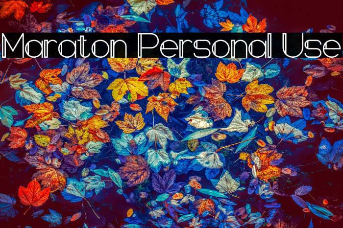 Maraton Personal Use Example 1