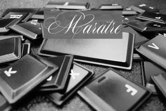 Maratre Font examples