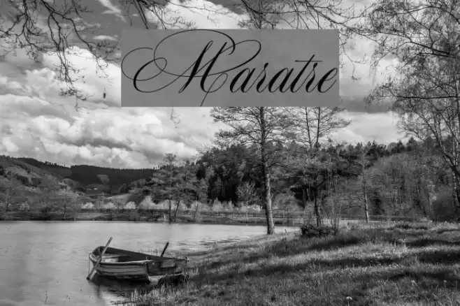 Maratre Font examples