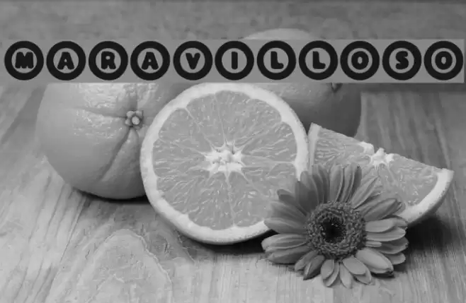 Maravilloso Font examples