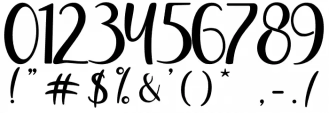 Marbellos Font OTHER CHARS