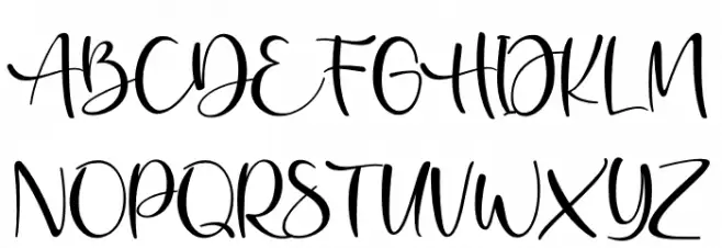 Marbellos Schriftart Groß