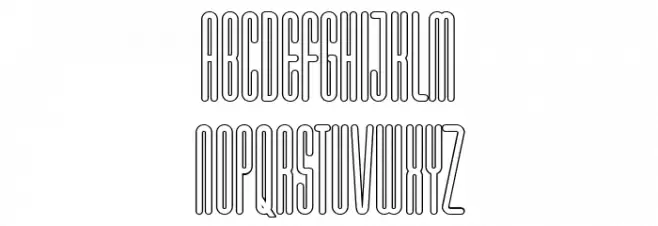 Marbellya Bold Cond Outline Fonte MAIÚSCULAS