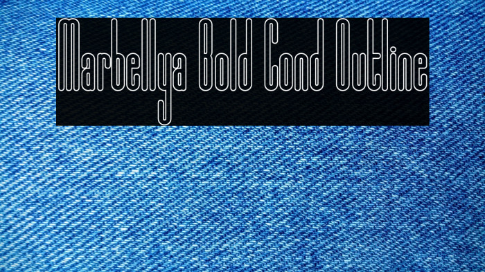 Marbellya Bold Cond Outline Example 3