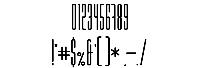 Marbellya Bold Condensed Font OTHER CHARS