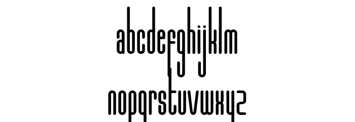 Marbellya Bold Condensed Font LOWERCASE