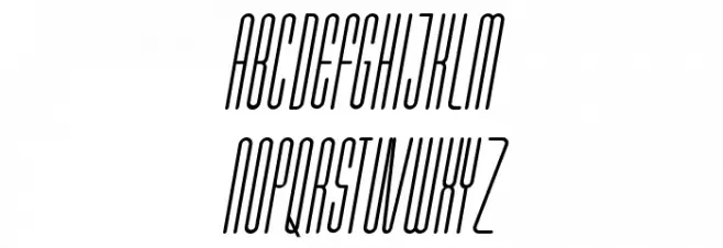 Marbellya Condensed Italic Fonte MAIÚSCULAS