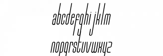 Marbellya Condensed Italic خط أحرف صغيرة