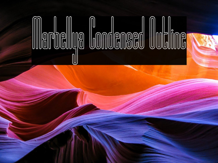 Marbellya Condensed Outline Example 1