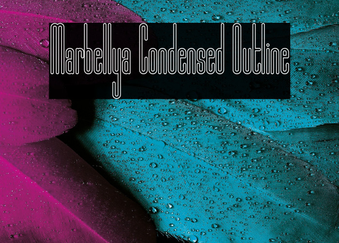 Marbellya Condensed Outline Example 2