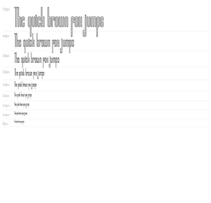 Marbellya Condensed Outline Waterfall