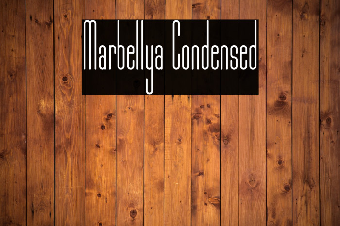 Marbellya Condensed Example 2