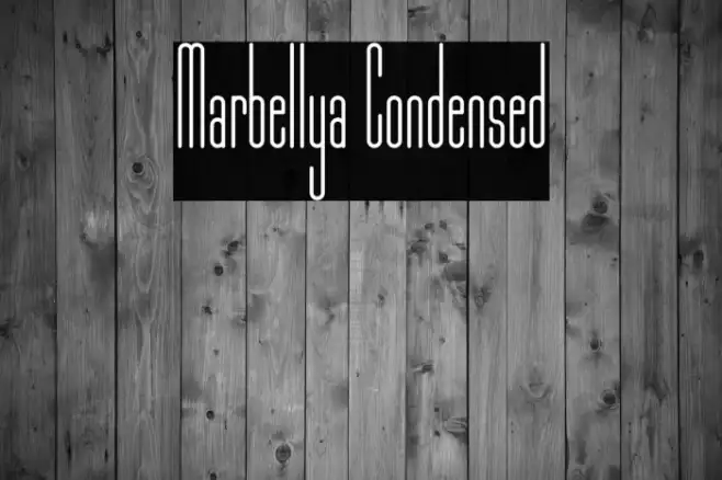 Marbellya Condensed Example 2