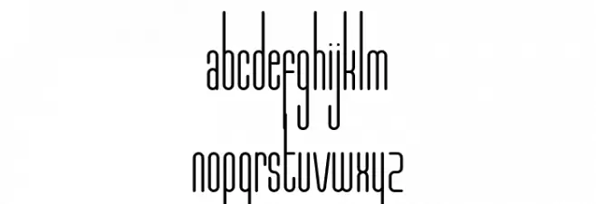 Marbellya Condensed Caratteri MINUSCOLO