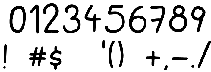 Marbelous Font OTHER CHARS