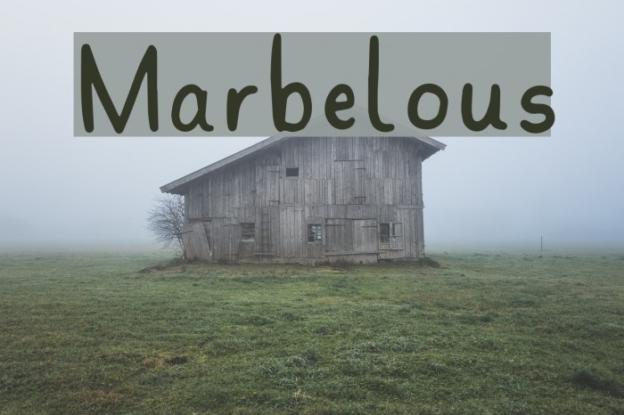 Marbelous Font examples