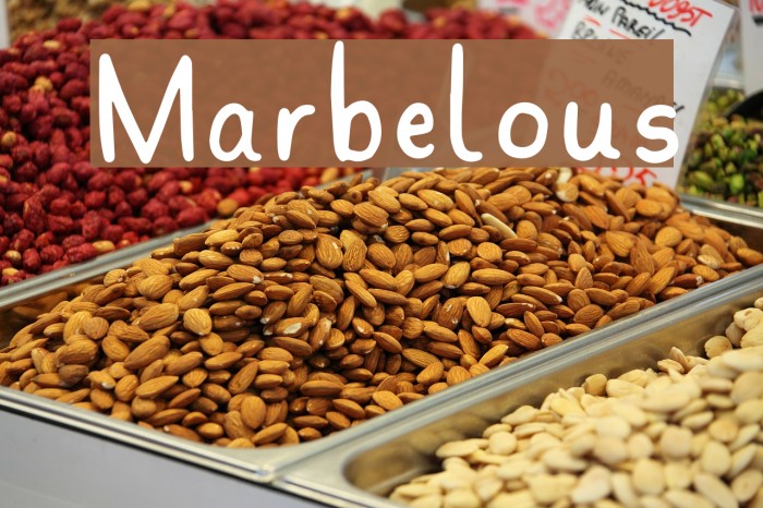 Marbelous Font examples