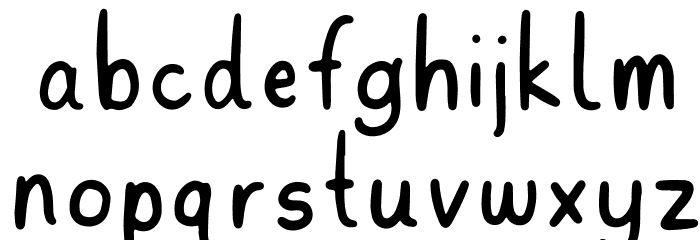 Marbelous Font LOWERCASE