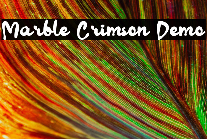Marble Crimson Demo Example 1