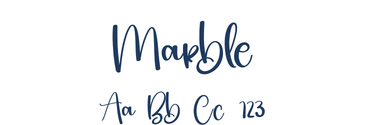 Marble Font Preview