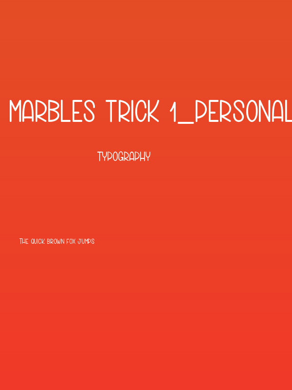 Marbles Trick 1_PersonalUseOnly Poster