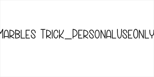 Marbles Trick_PersonalUseOnly Logo