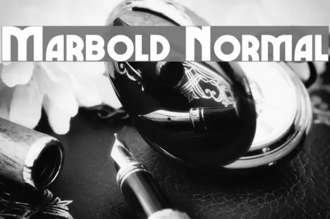 Marbold Normal Caratteri examples