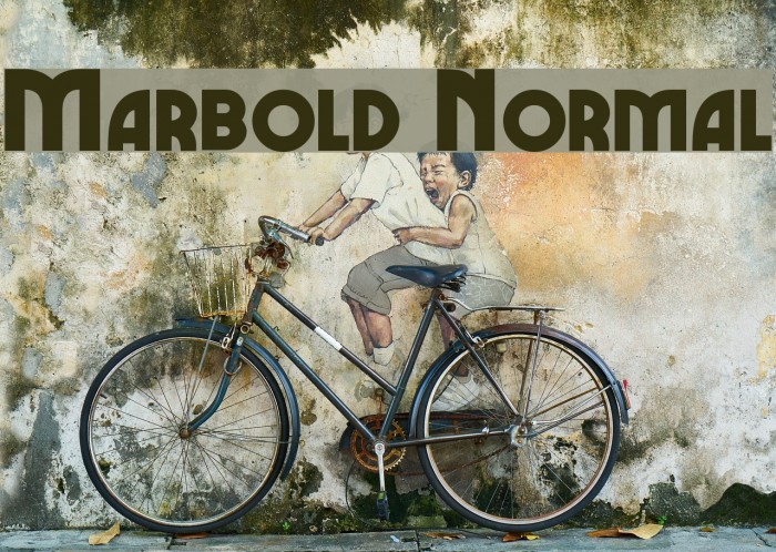 Marbold Normal Font examples