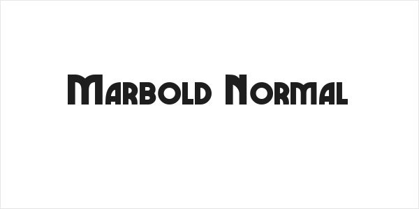 Marbold Normal Logo