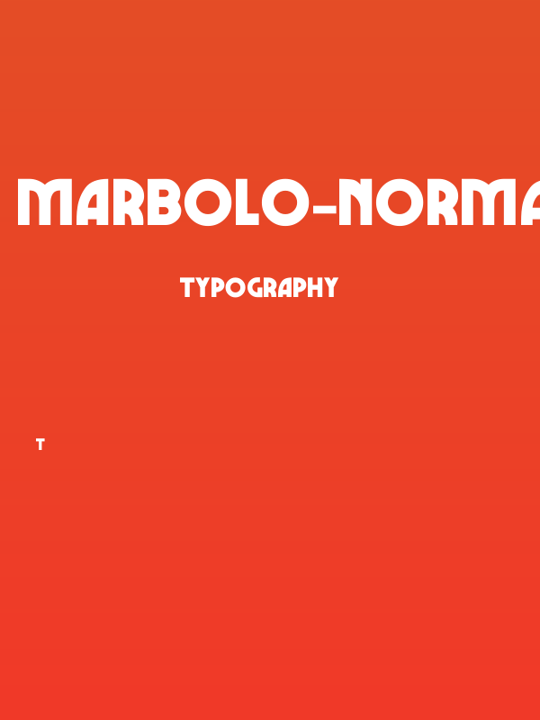Marbolo-Normal Poster
