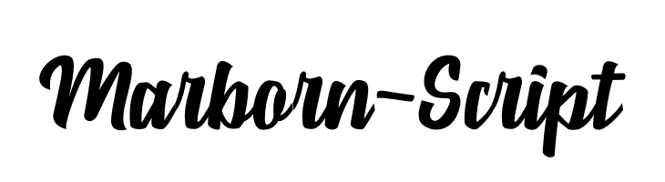 Marborn-Script  フリーフォントのダウンロード
