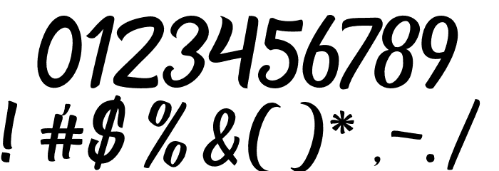 Marborn-Script Font OTHER CHARS
