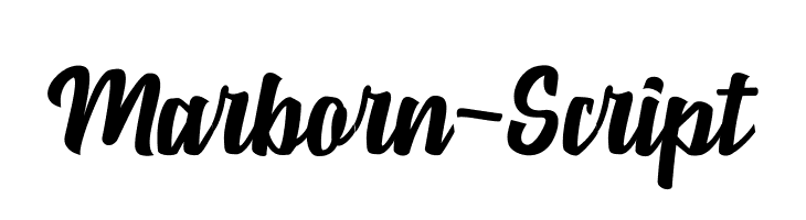 Marborn-Script  font caratteri gratis
