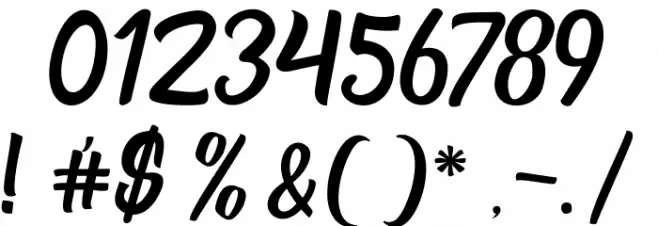 Marborn-Script Font OTHER CHARS