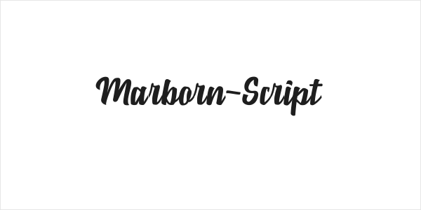 Marborn-Script Logo