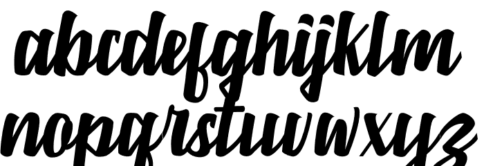 Marborn-Script Font LOWERCASE
