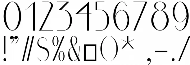 Marbre Sans Font OTHER CHARS