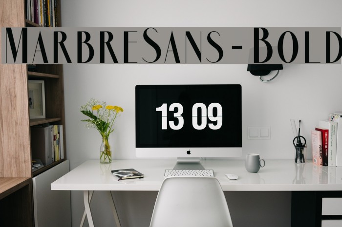 MarbreSans-Bold Font examples