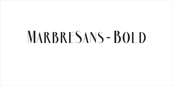 MarbreSans-Bold Logo