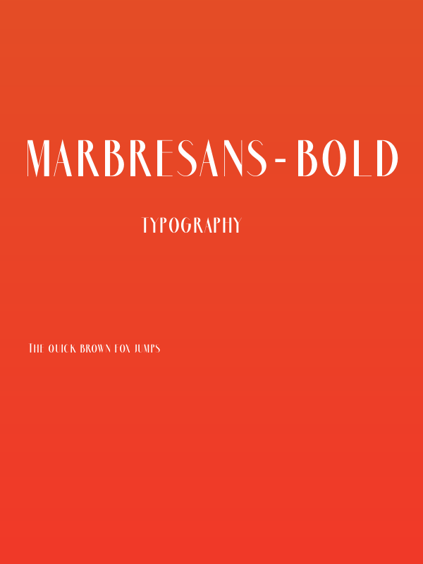 MarbreSans-Bold Poster