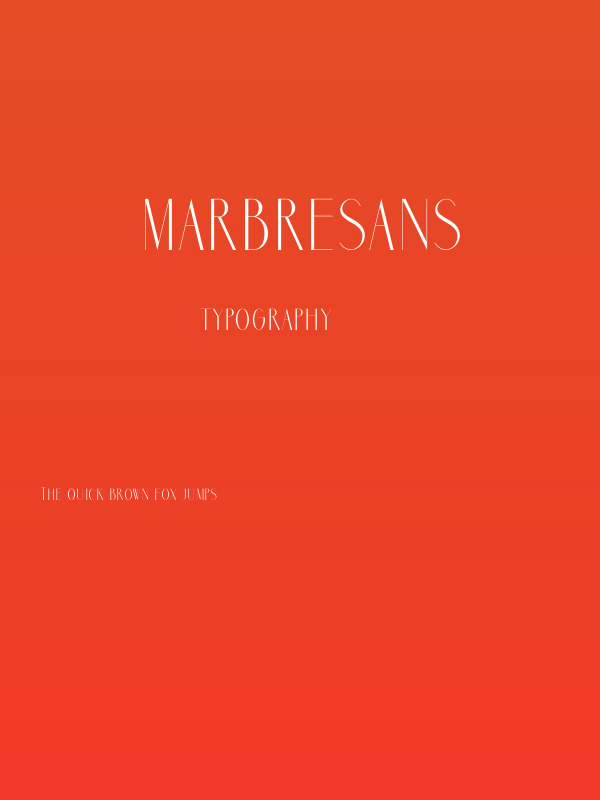 MarbreSans Poster