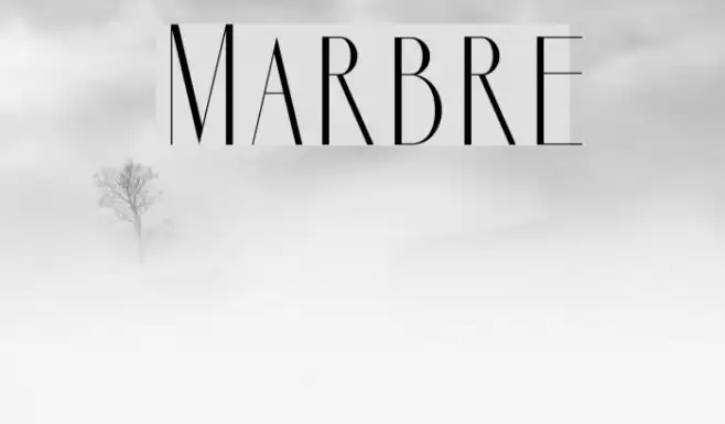 Marbre フォント examples