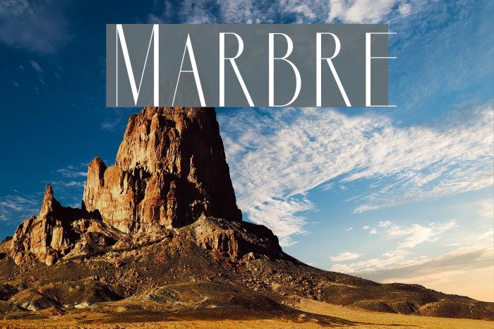 Marbre フォント examples